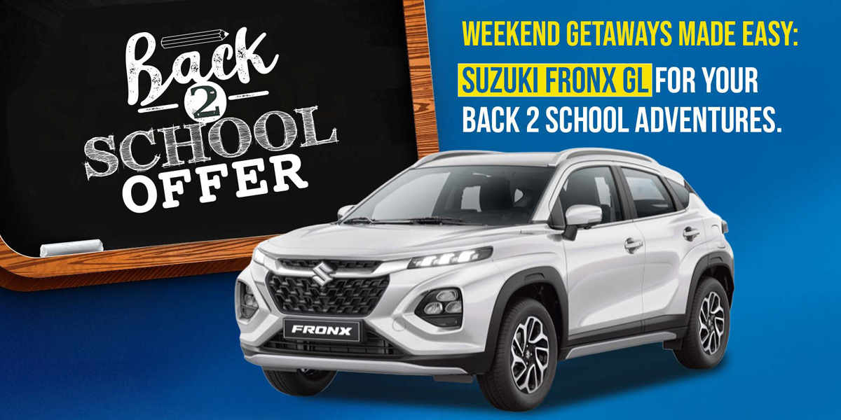 Weekend Getaways Made Easy: Suzuki Fronx GL for Your Back 2 School Adventures